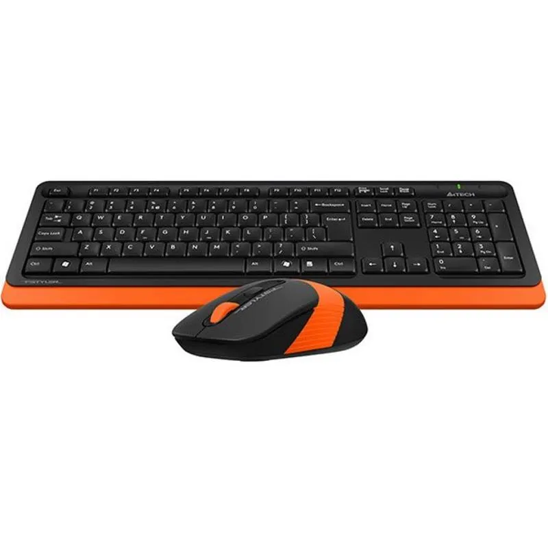Комплект (клавіатура, миша) бездротовий A4Tech Fstyler FG1010 Orange USB - мініатюра 3