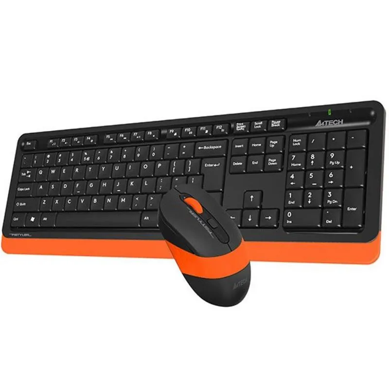 Комплект (клавіатура, миша) бездротовий A4Tech Fstyler FG1010 Orange USB - мініатюра 4