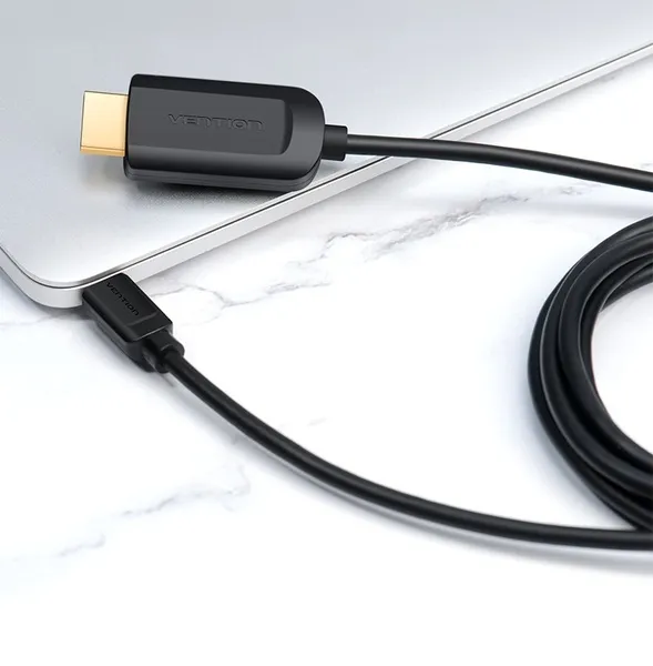 Адаптер-кабель Vention USB Type-C - HDMI (M/M), 2 м, Black (CGUBH) - мініатюра 2