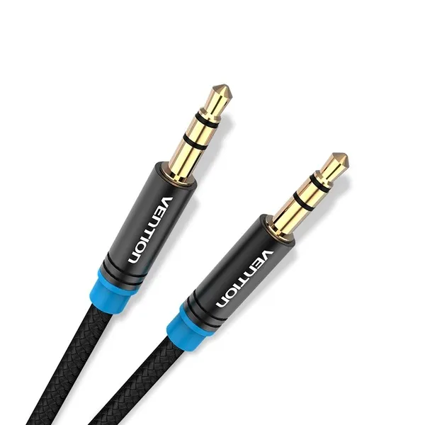 Кабель Vention 3.5 мм - 3.5 мм (M/M), 0.5 м, Black (P350AC050-B-M) - зображення 1