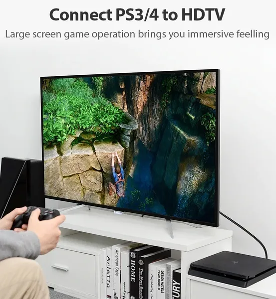 Кабель Vention HDMI - HDMI V 2.0 (M/M),1 м, Black (VAA-B05-B100) - мініатюра 4