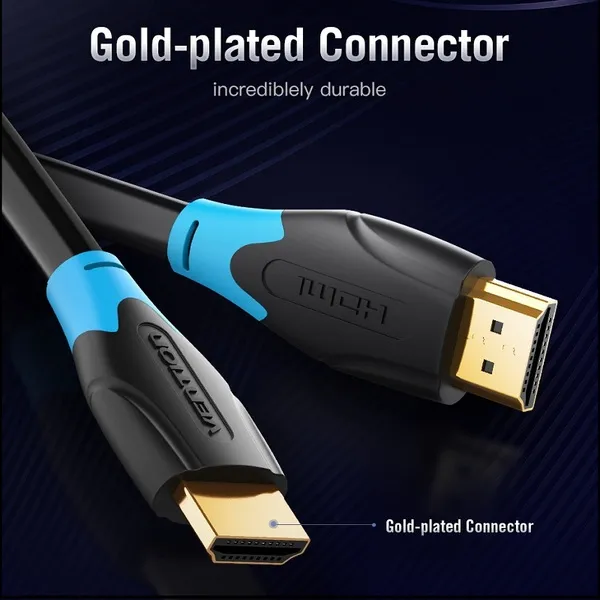 Кабель Vention HDMI - HDMI V1.4 (M/M), 5 м, чорний (AACBJ) - мініатюра 6