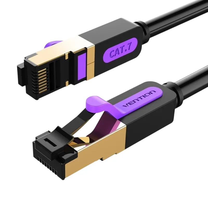 Патч-корд Vention CAT7 SSTP Ethernet, 1 m, Black (ICABF) - мініатюра 6