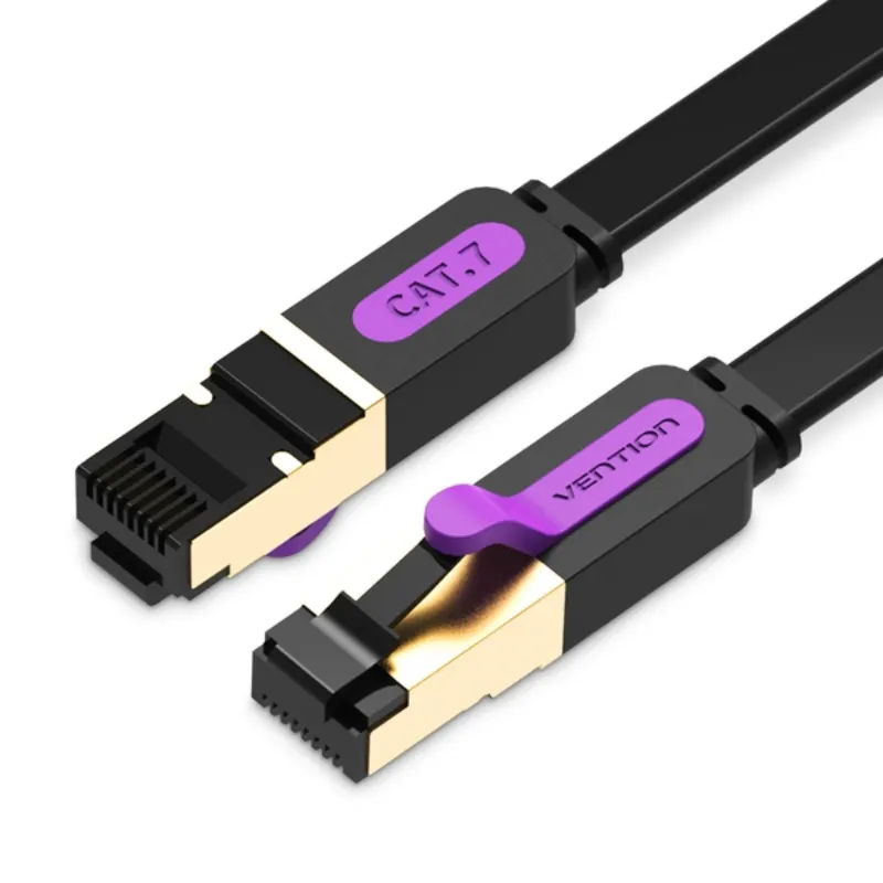 Патч-корд Vention CAT7 SSTP Ethernet, 2 m, Black (ICABH) - мініатюра 6