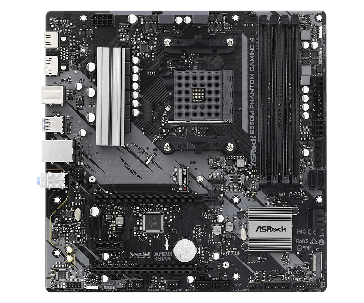 Материнська плата ASRock B550M Phantom Gaming 4 Socket AM4 - зображення 1