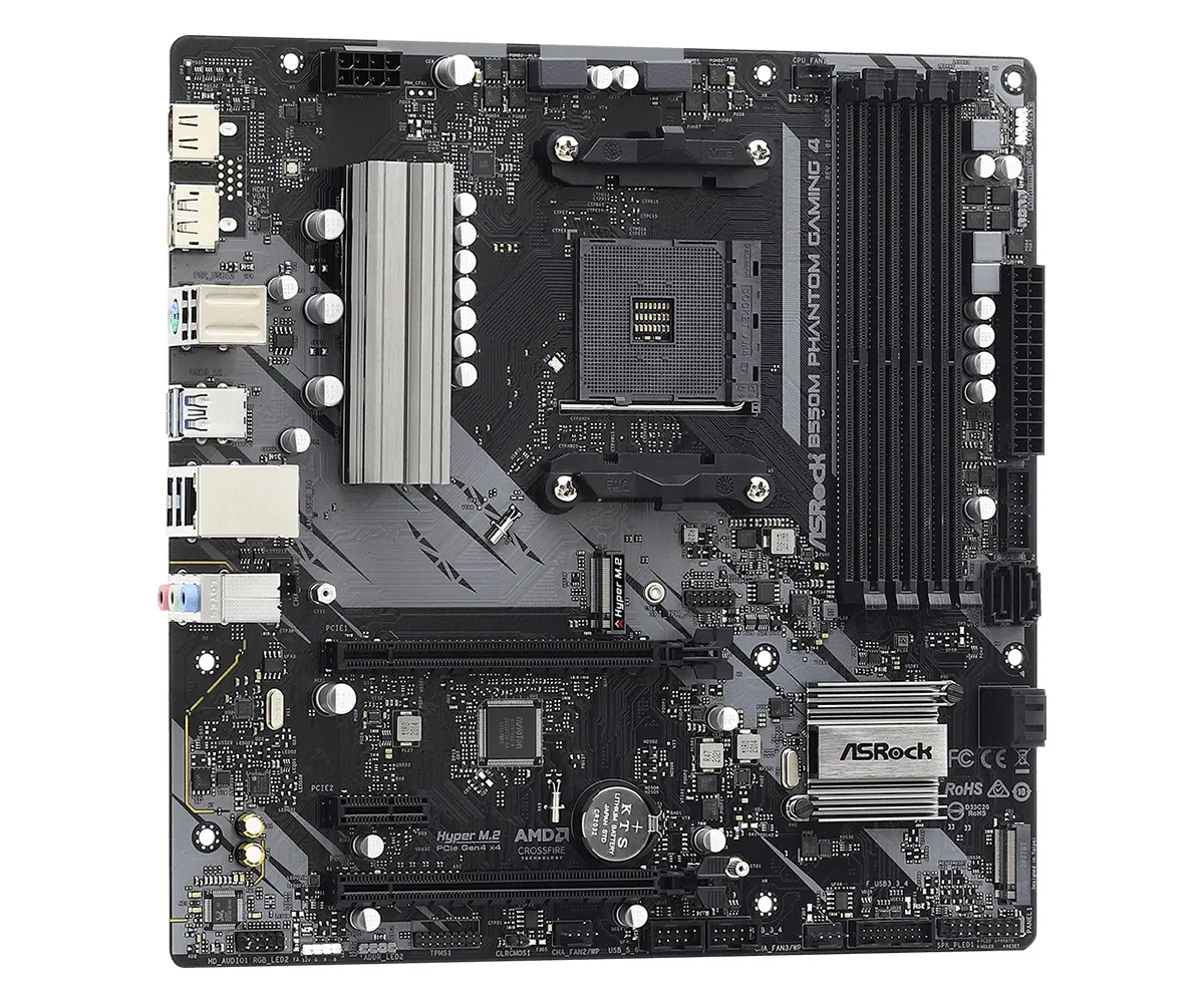 Материнська плата ASRock B550M Phantom Gaming 4 Socket AM4 - мініатюра 2