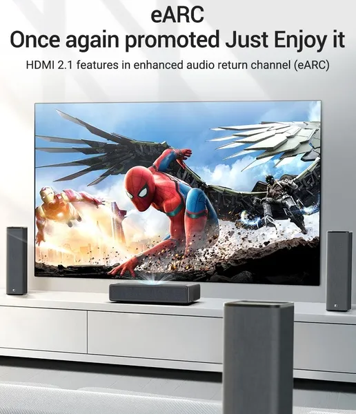 Кабель Vention HDMI-HDMI, 2 m, v2.1 (AALBH) - мініатюра 6