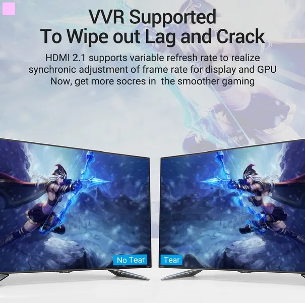 Кабель Vention HDMI-HDMI, 2 m, v2.1 (AALBH) - мініатюра 8