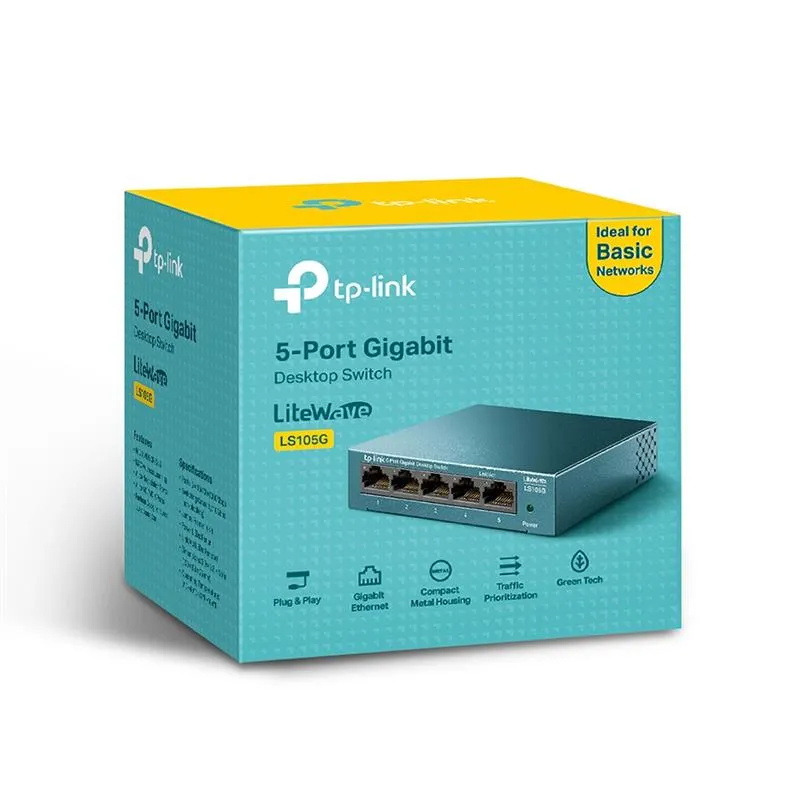 Комутатор TP-Link LS105G - мініатюра 3