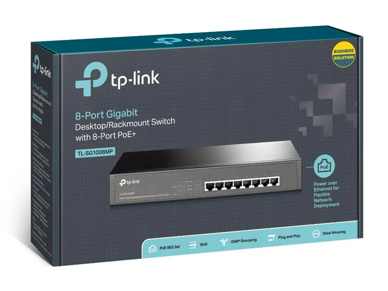 Комутатор TP-Link TL-SG1008MP - мініатюра 3