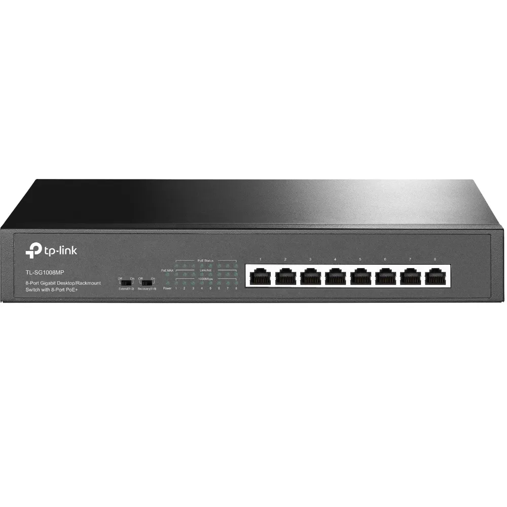 Комутатор TP-Link TL-SG1008MP - мініатюра 4