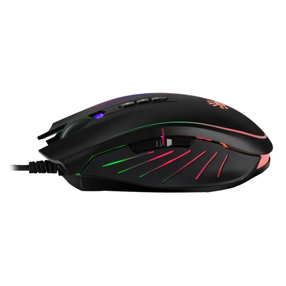 Миша Bloody Q81 Neon XGlide Curve Black - мініатюра 3