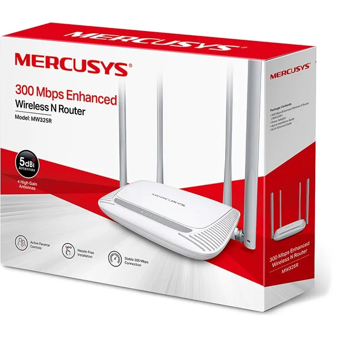 Бездротовий маршрутизатор Mercusys MW325R - мініатюра 3