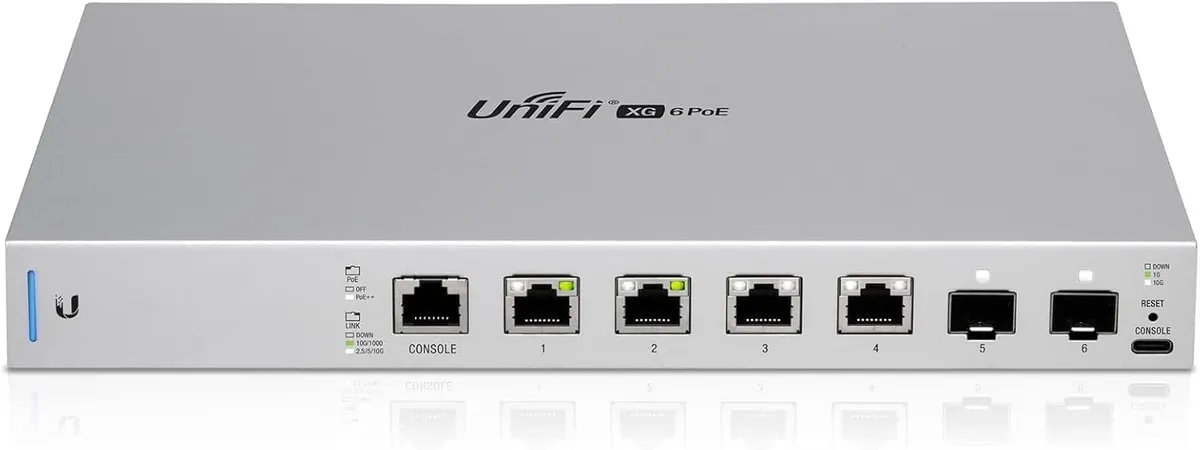 Комутатор Ubiquiti UniFi Switch US-XG-6POE - мініатюра 4