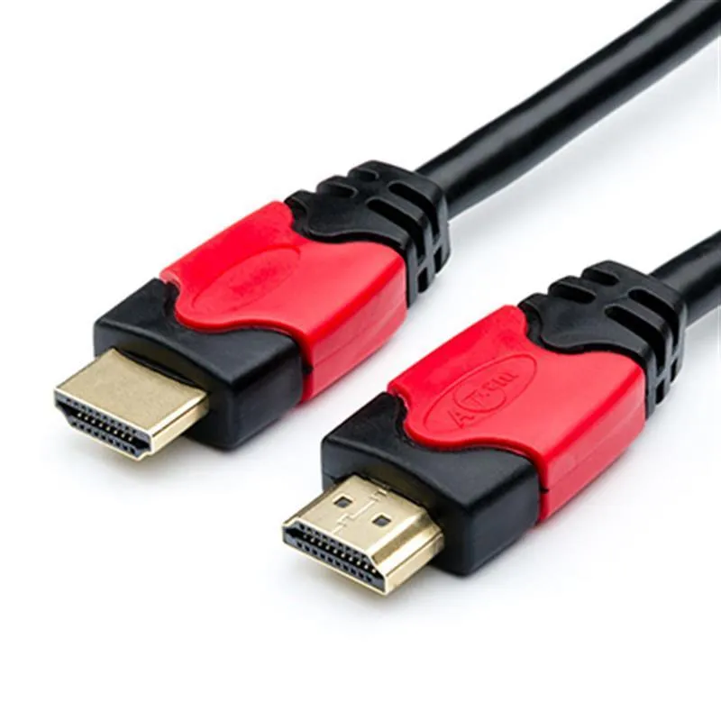 Кабель Atcom HDMI - HDMI V 2.0 (M/M), 4K, 1 м, чорний/червоний (24941) пакет - зображення 1
