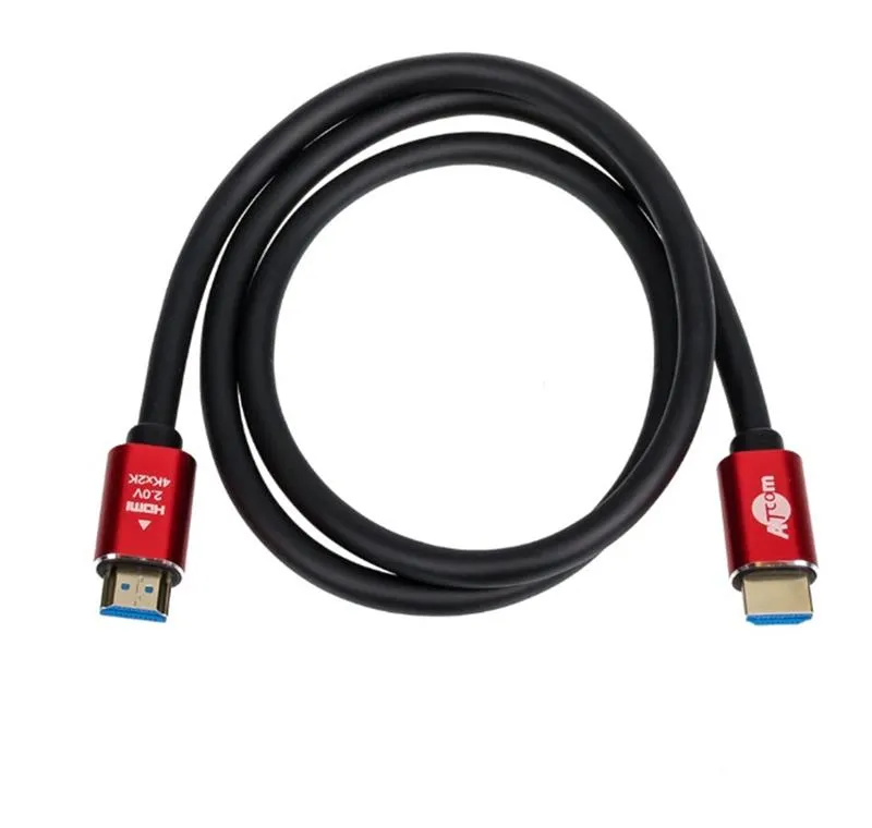 Кабель Atcom HDMI - HDMI V 2.0, (M/M), 10 м, Black/Red (24910) - мініатюра 2