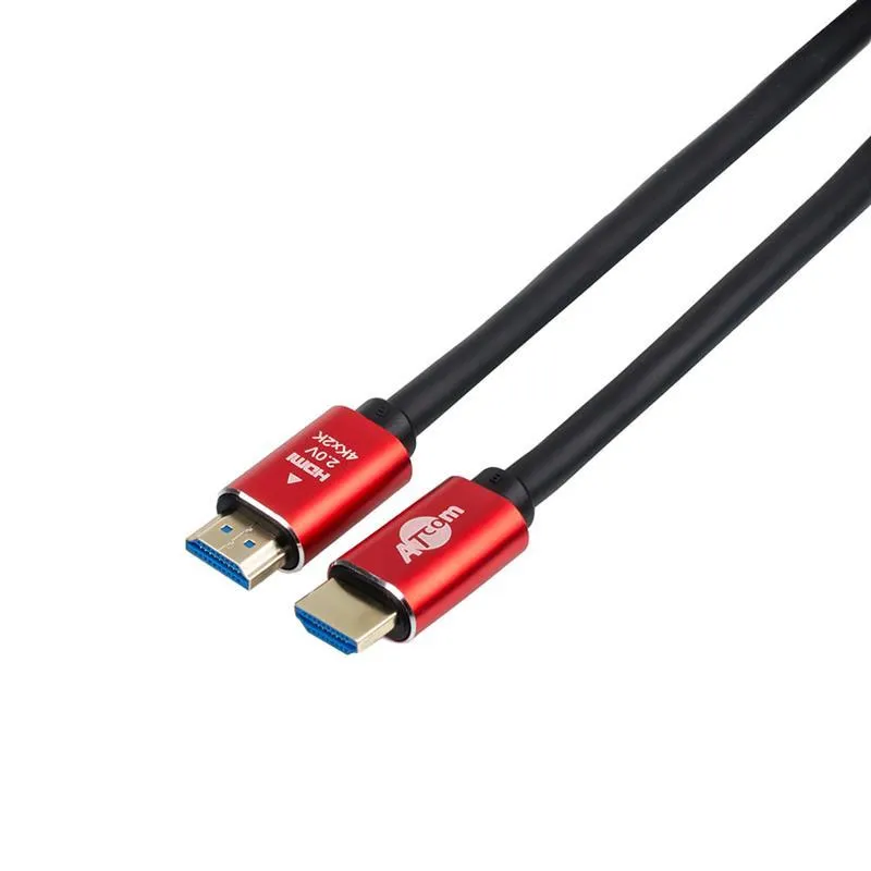 Кабель Atcom HDMI - HDMI V 2.0 (M/M), 15 м, Black/Red (24915) - зображення 1