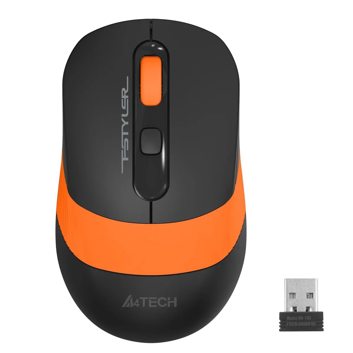 Миша бездротова A4Tech FG10S Orange/Black USB - мініатюра 5
