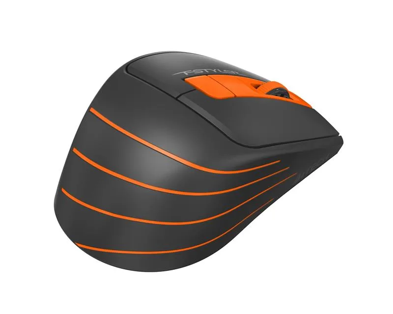 Миша бездротова A4Tech FG30S Orange/Black USB - мініатюра 6
