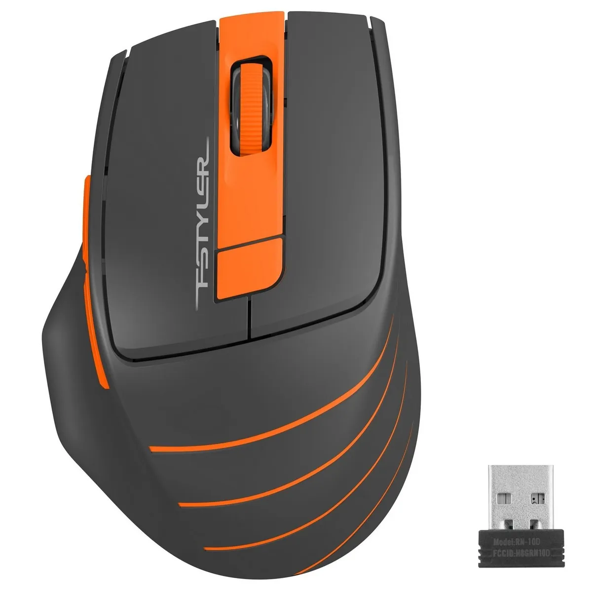 Миша бездротова A4Tech FG30S Orange/Black USB - мініатюра 7