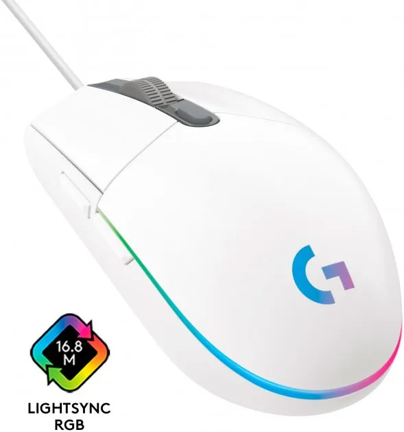 Миша Logitech G102 Lightsync White (910-005824) - мініатюра 5