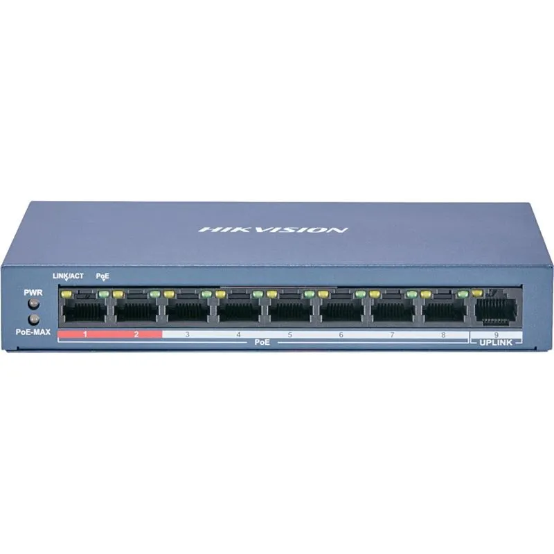 Комутатор Hikvision DS-3E0109P-E/M(B) - мініатюра 3