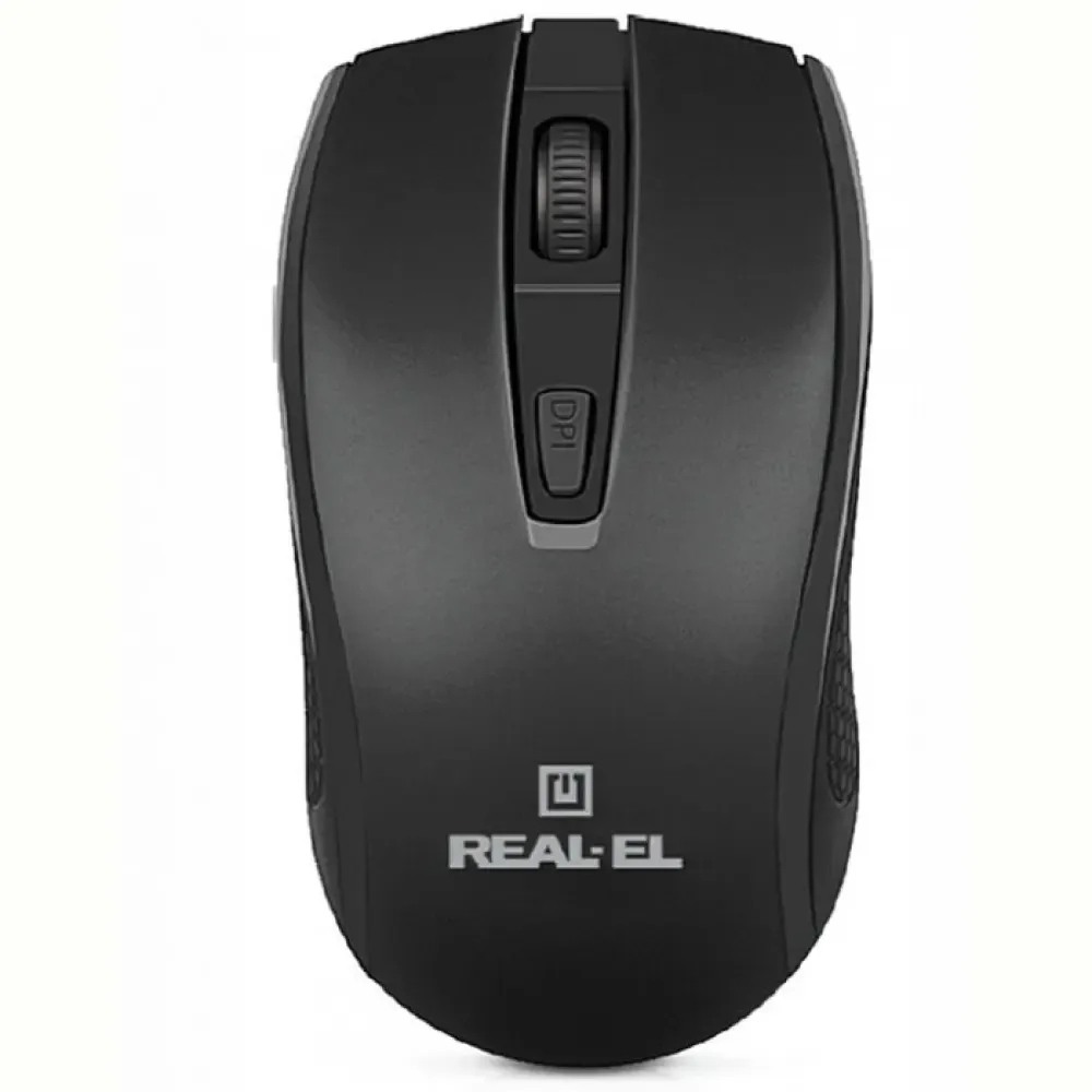Миша бездротова REAL-EL RM-308 Black - зображення 1