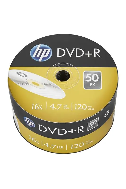 Диски DVD+R HP (69305 /DRE00070-3) 4.7GB 16x, без шпинделя, 50 шт - зображення 1