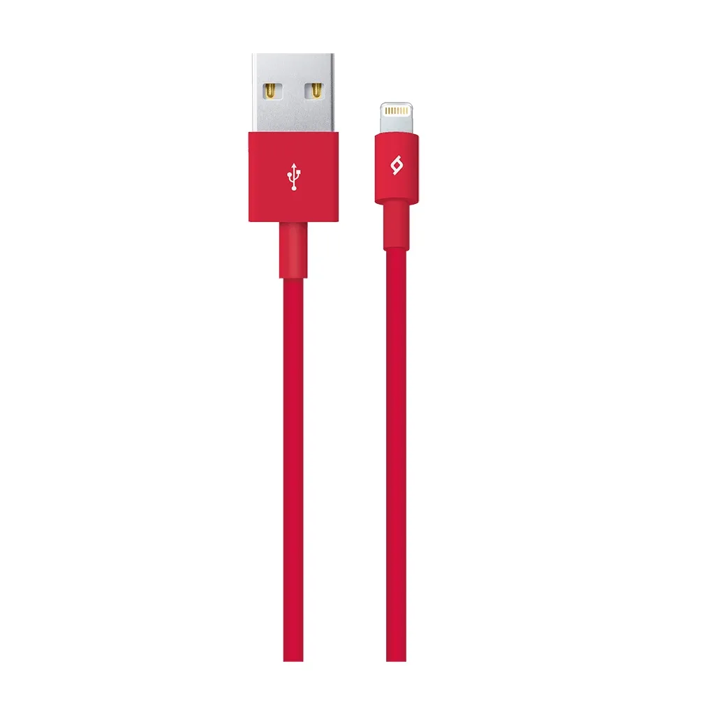 Кабель Ttec USB - Lightning (M/M), 1 м, Red (2DK7508K) - зображення 1