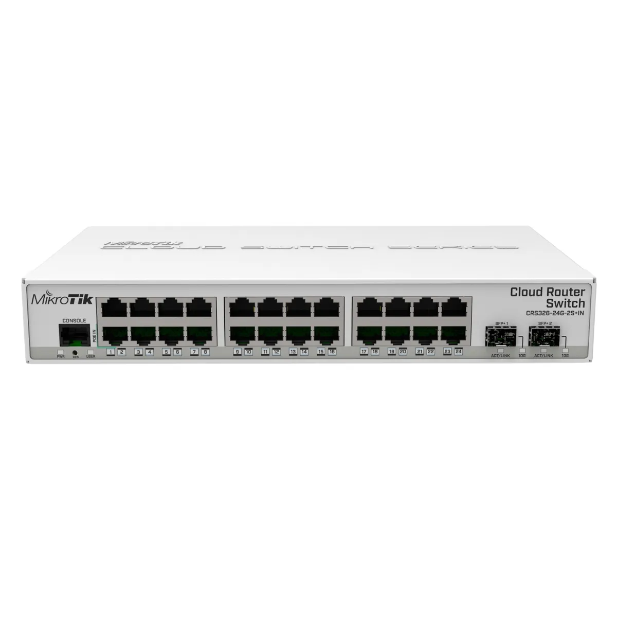 Комутатор MikroTik CRS326-24G-2S+IN - мініатюра 2