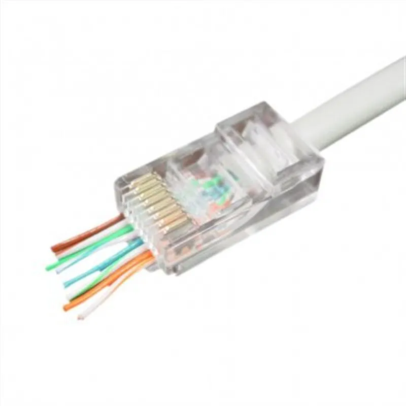 Конектор RJ 45 Cablexpert (LC-PTU-01/100) з наскрізними отворами (100 шт/уп) - зображення 1