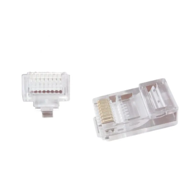 Конектор RJ 45 Cablexpert (LC-PTU-01/100) з наскрізними отворами (100 шт/уп) - мініатюра 2