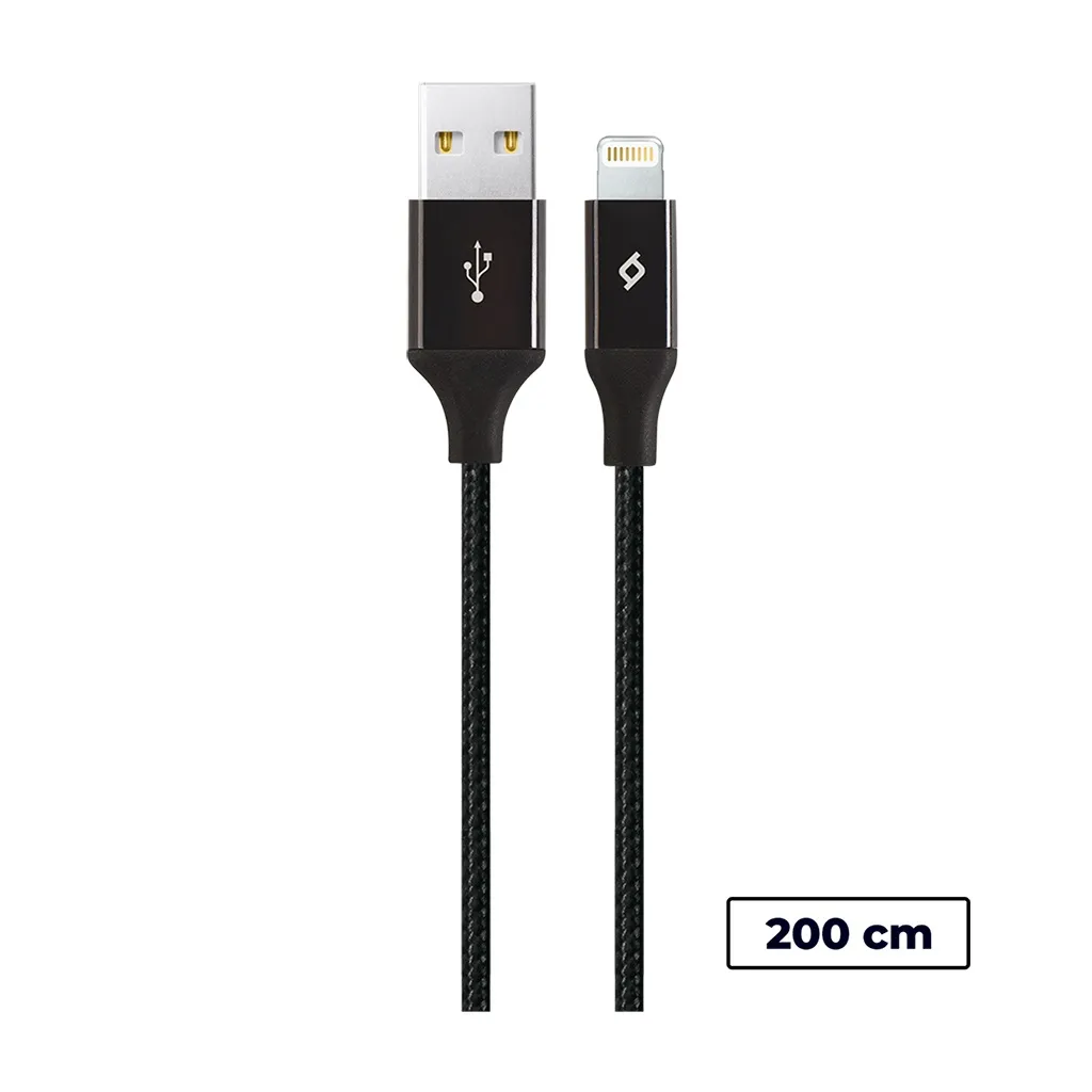 Кабель Ttec USB - Lightning (M/M), AlumiCable, 2 м, Black (2DK19S) - зображення 1