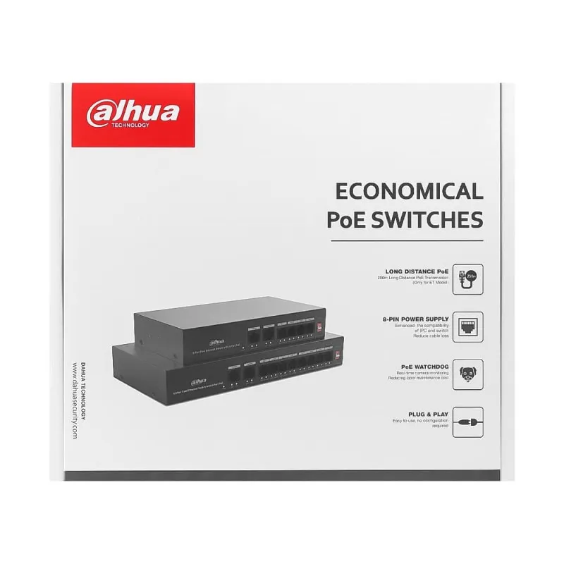 Комутатор Dahua DH-PFS3006-4ET-36 - мініатюра 4