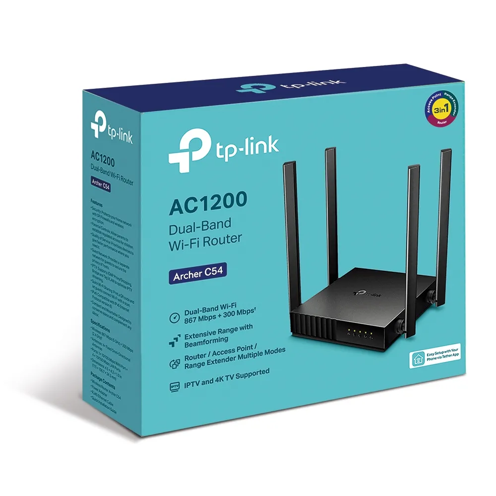 Бездротовий маршрутизатор TP-Link Archer C54 - мініатюра 4