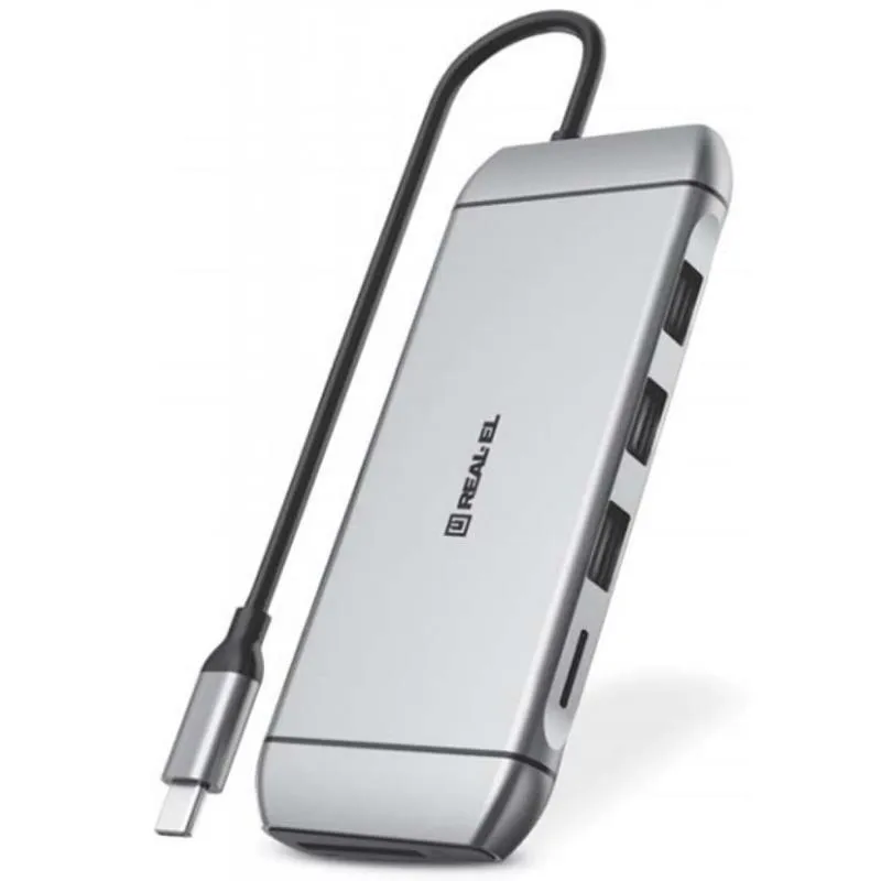 USB-хаб REAL-EL CQ-900 3 ports - зображення 1