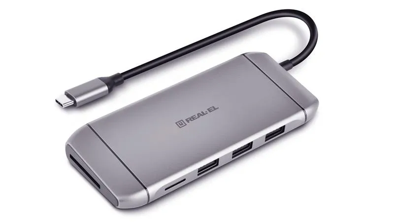 USB-хаб REAL-EL CQ-900 3 ports - мініатюра 2