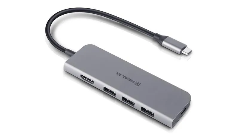 USB-хаб REAL-EL CQ-700 4 ports - мініатюра 3