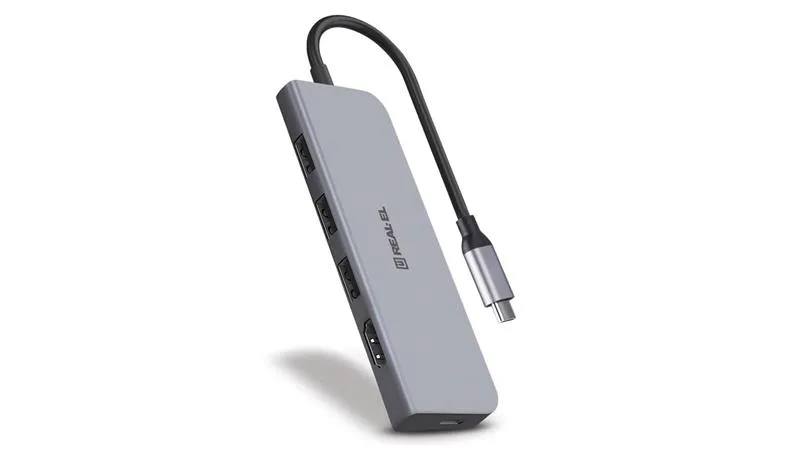 USB-хаб REAL-EL CQ-700 4 ports - мініатюра 4