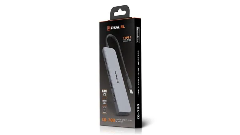 USB-хаб REAL-EL CQ-700 4 ports - мініатюра 8