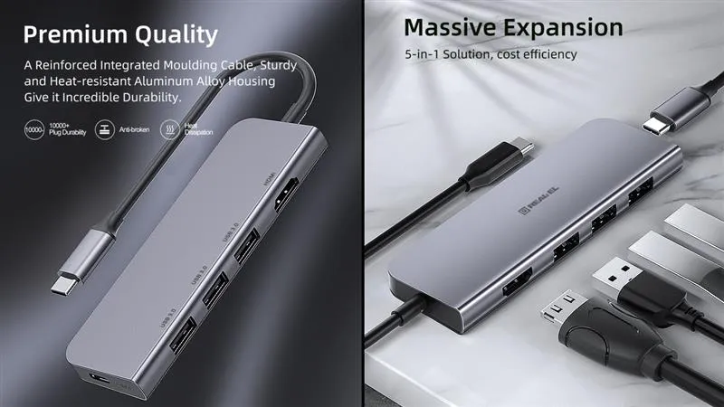 USB-хаб REAL-EL CQ-700 4 ports - мініатюра 9