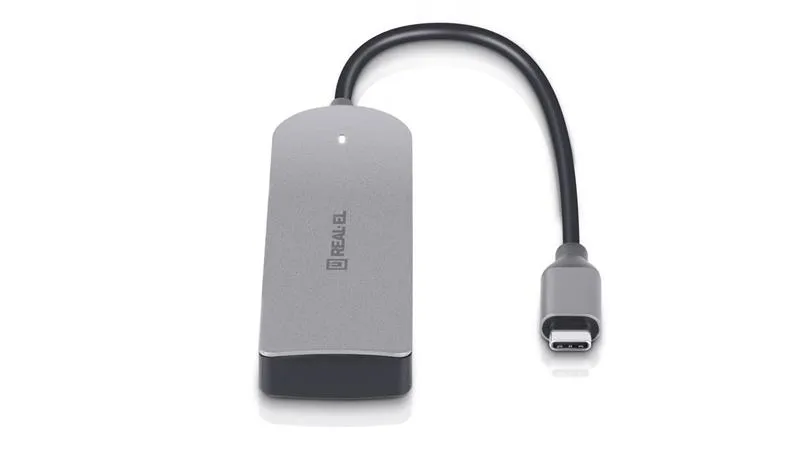 USB-хаб REAL-EL CQ-415 USB Type-C 4-в-1 - мініатюра 5