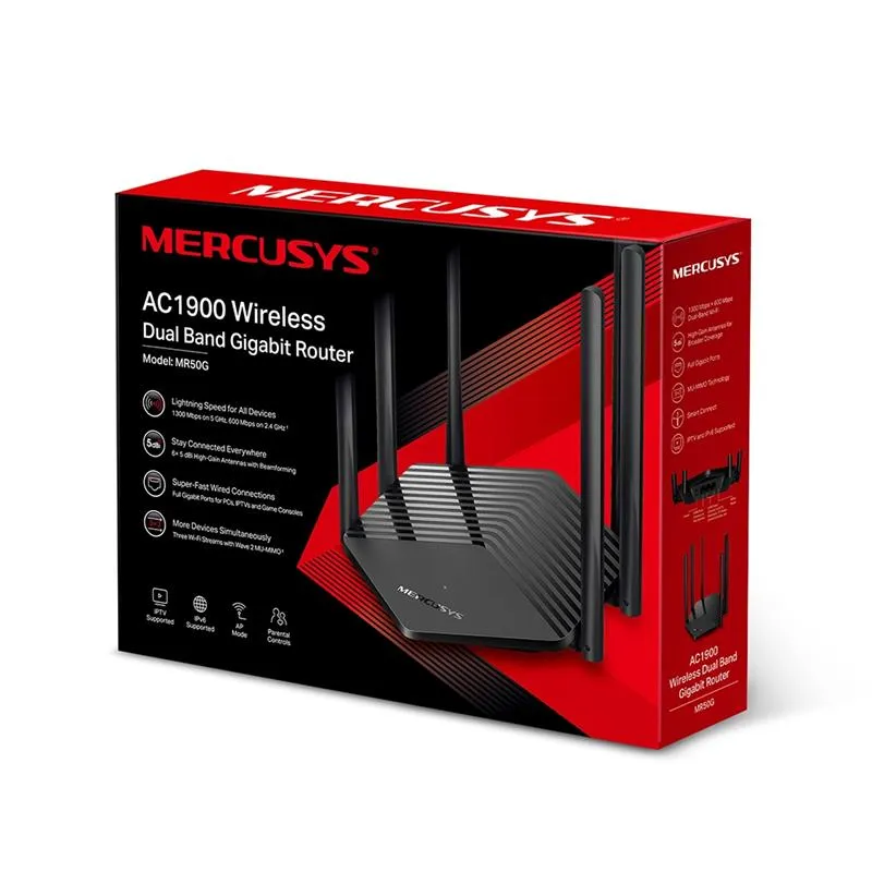 Бездротовий маршрутизатор Mercusys MR50G - мініатюра 3