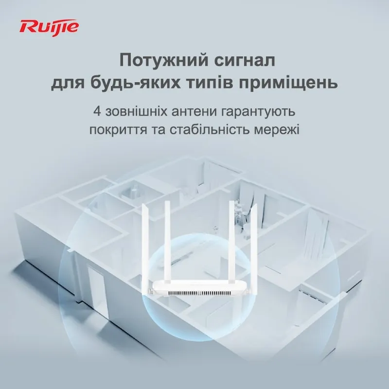 Бездротовий маршрутизатор Ruijie Reyee RG-EW1200 - мініатюра 7