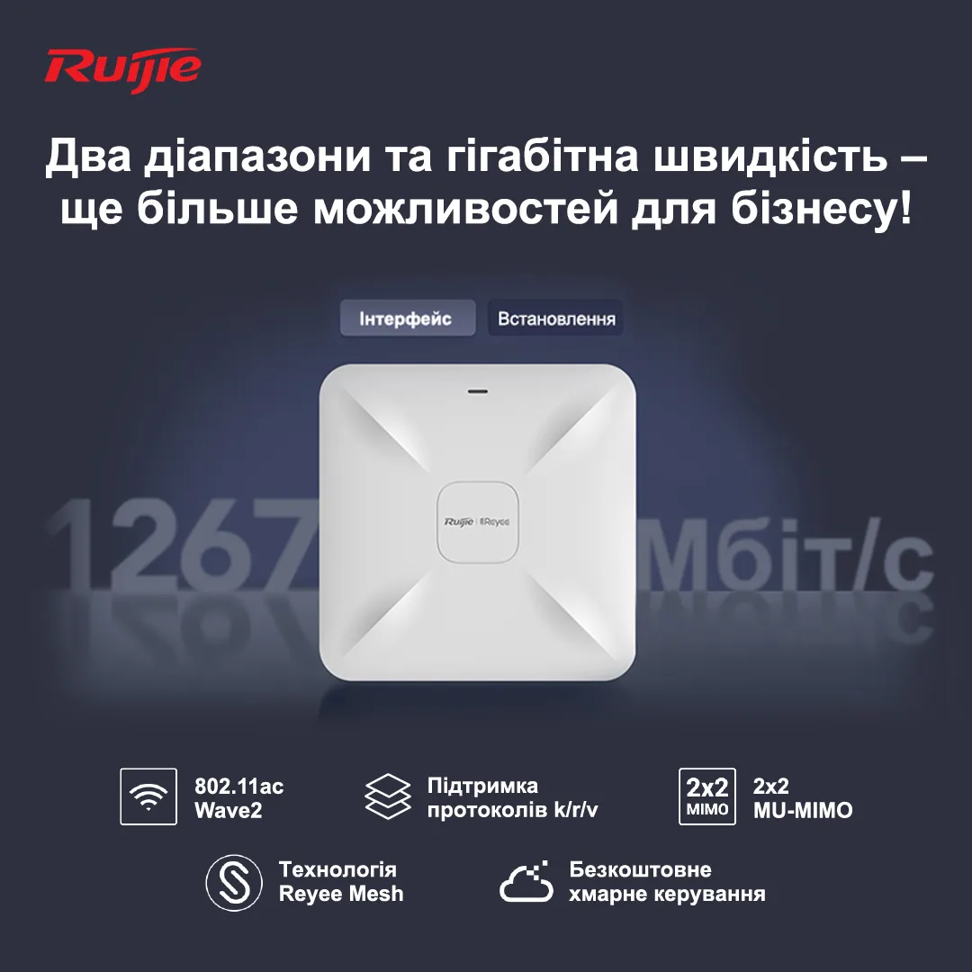 Точка доступу Ruijie Reyee RG-RAP2200(E) - мініатюра 3