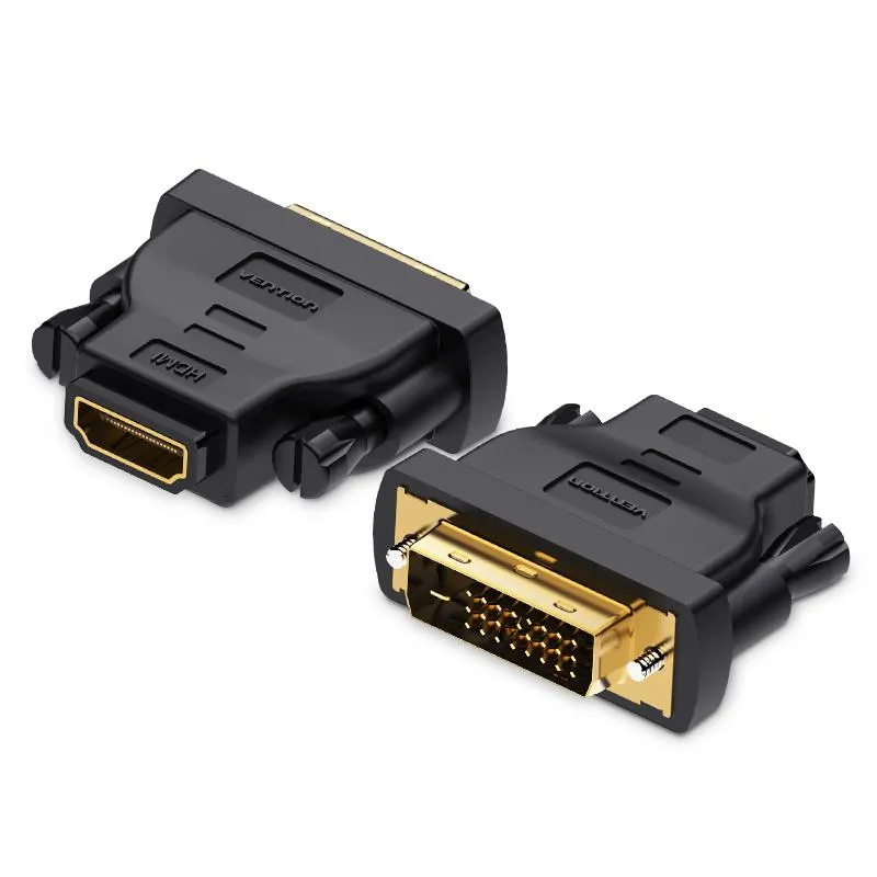 Адаптер Vention HDMI - DVI V 1.4 (F/M), Black (ECDB0) - зображення 1