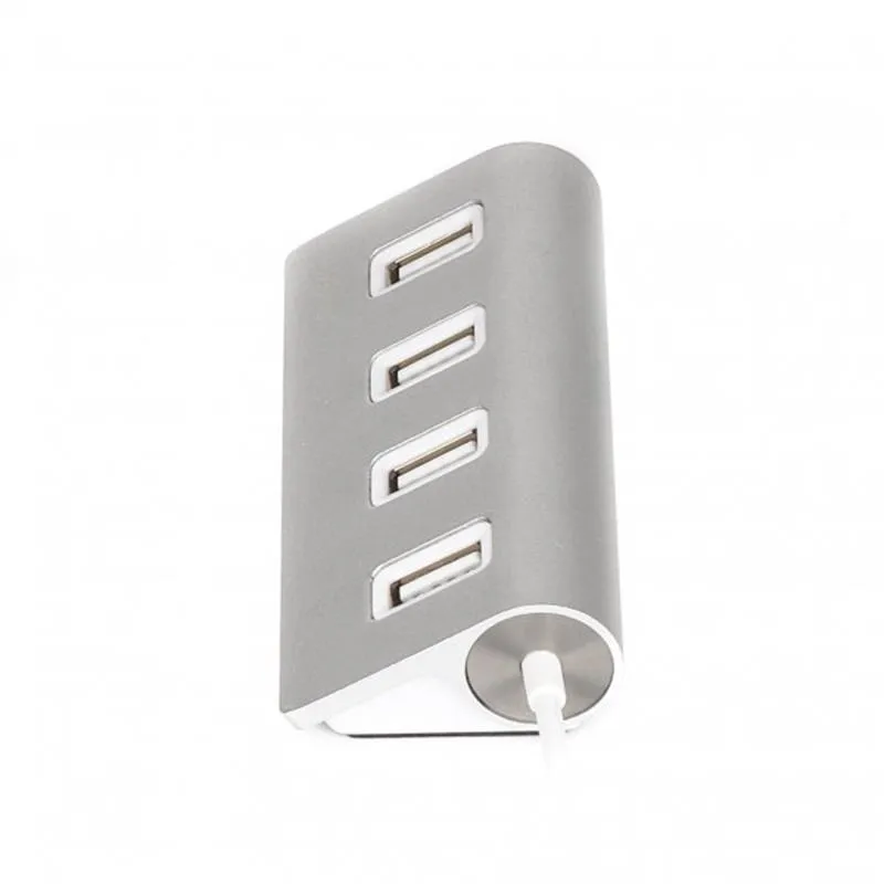 USB-хаб Maxxter 4 ports Silver (HU2A-4P-01) - мініатюра 3