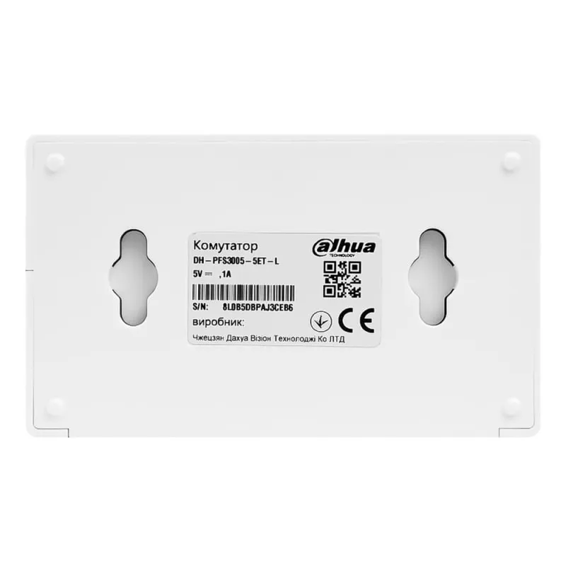 Комутатор Dahua DH-PFS3005-5ET-L - мініатюра 3