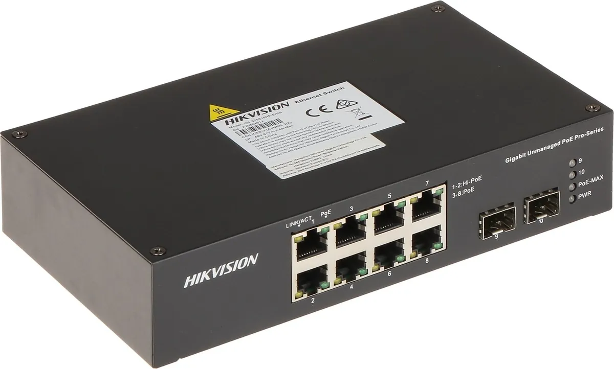 Комутатор Hikvision DS-3T0510HP-E/HS - мініатюра 3