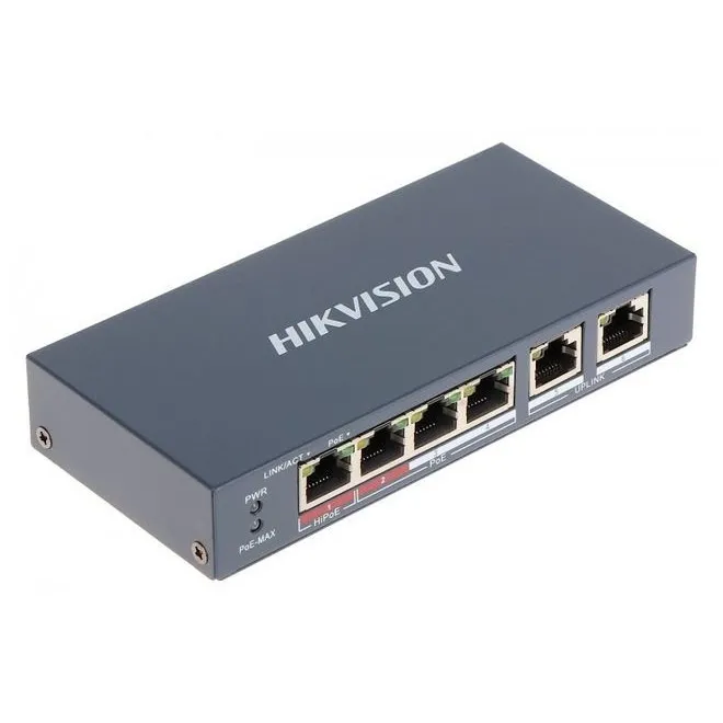 Комутатор Hikvision DS-3E0106HP-E - мініатюра 2